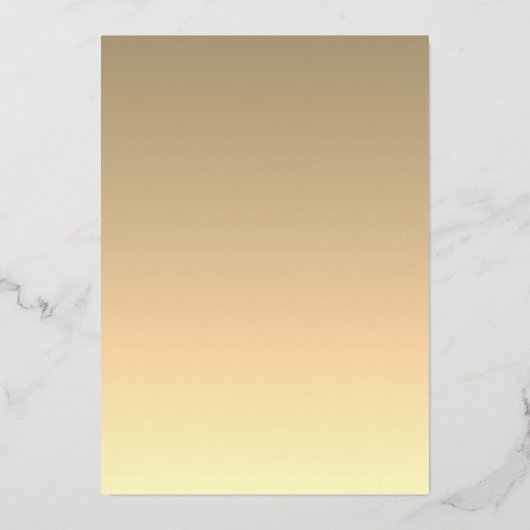 Romantische foto Bruiloft Gouden folie uitnodiging (Achterkant)