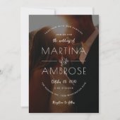 Romantische foto bruiloft kaart (Voorkant)