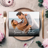 Romantische foto Budget Bruiloft Save The Date Kaa