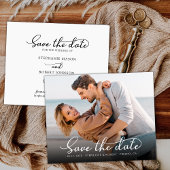 Romantische foto Budget Bruiloft Save The Date Kaa