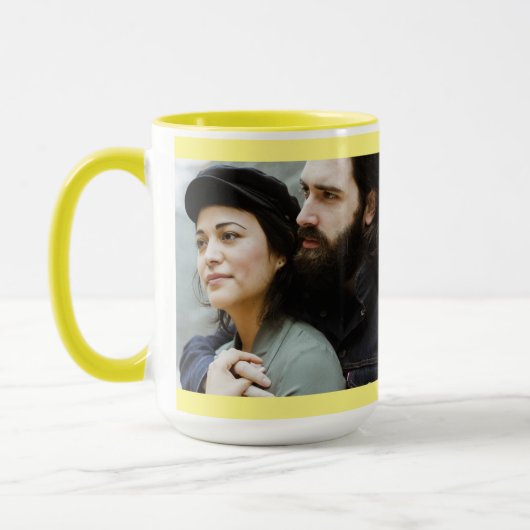 ROMANTISCHE FOTO CUSTOM Coffee Mok (Links)