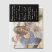 Romantische foto en tekst bruiloft uitnodiging (Offset (Koppel))