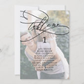 Romantische foto hangende zitplaats kaart (Voorkant)