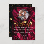 Romantische foto Ik hou van je Jubileum Kaart (Voorkant / Achterkant)