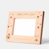 Romantische foto met hart en Beer Gegraveerde Lijstjes (Links)