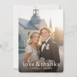 Romantische Foto met Joyful Cream Bedankkaart