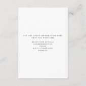 Romantische foto Minimale details De Kaart van de  (Achterkant)