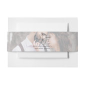 Romantische foto overlay We doen namen datum bruil Uitnodigingen Wikkel (Voorkant Voorbeeld)