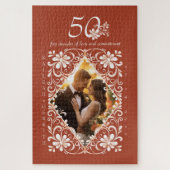 Romantische foto Red Rust 50 Jubileum puzzel Legpuzzel (Verticaal)