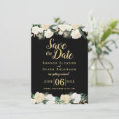 Romantische foto save the date kaart (Staand voorkant)