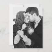 Romantische foto save the date kaart (Achterkant)