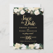 Romantische foto save the date kaart (Voorkant)