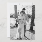 Romantische foto save the date verlovings-/trouwka (Achterkant)