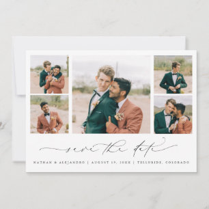 Romantische foto save the date verlovingskaarten