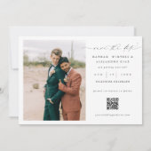 Romantische foto save the date verlovingskaarten (Achterkant)