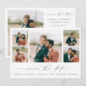 Romantische foto save the date verlovingskaarten (Voorkant / Achterkant)