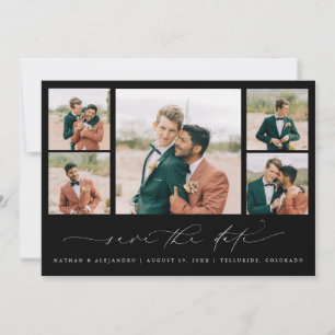 Romantische foto save the date verlovingskaarten