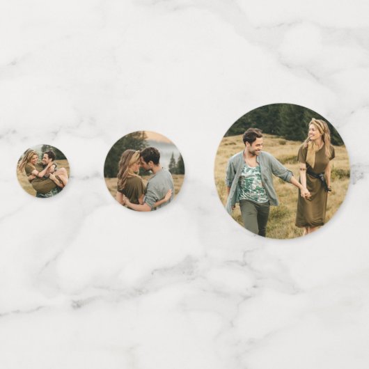 Romantische foto - Tafelconfetti Confetti (Achterkanten)