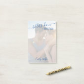 Romantische foto van Billets-doux en dingen om te Post-it® Notes (Op bureau)