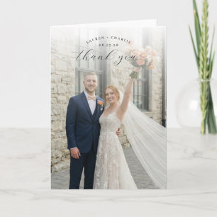 Romantische foto van Joyful Cream Bedankkaart