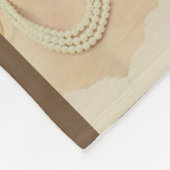 Romantische fotoboommonogram fleece deken (Hoek)