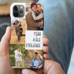 Romantische fotocollage U bent de enige blanke Case-Mate iPhone Case<br><div class="desc">Romantic de case van de de fototelefoon voor iphone 11 pro max en vele andere modellen, gepersonaliseerd met 4 van uw favoriete foto's. De formulering luidt "U bent de moderne, overmaatse afdruk en casual scripttypografie. Het fotomalplaatje is opstelling klaar voor u om uw foto's toe te voegen, die met de...</div>