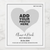 Romantische fotografie liefde wijn etiket (Enkel label)