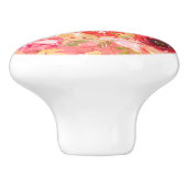 Romantische Franse  bloemen Keramische Knop (Zijkant)