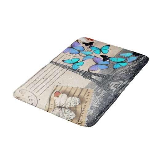 romantische franse franse reisparijs eiffeltoren badmat (Gekanteld)