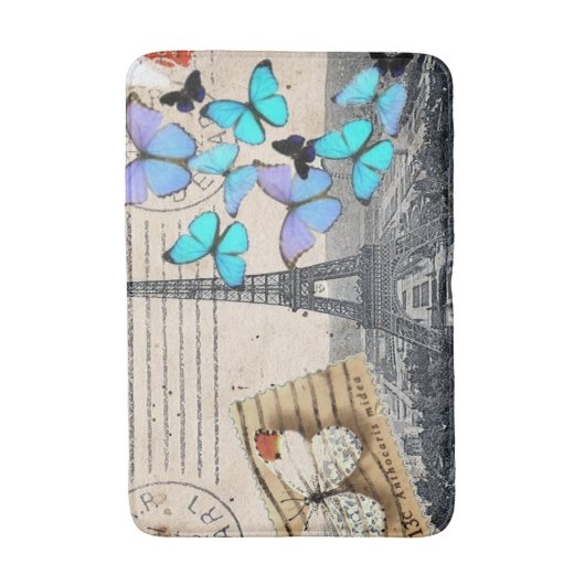 romantische franse franse reisparijs eiffeltoren badmat (Voorkant Verticaal)