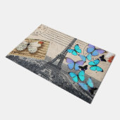 romantische franse franse reisparijs eiffeltoren deurmat (Schuin)