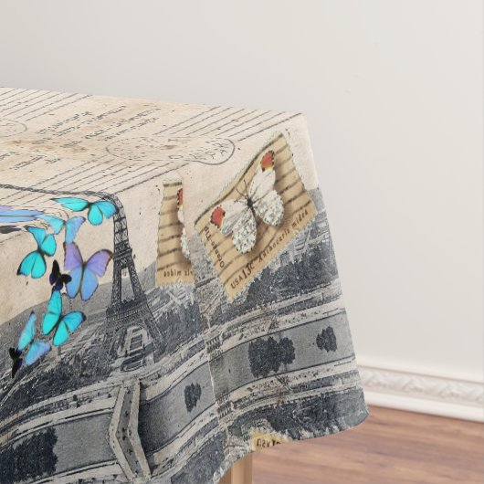 romantische franse franse reisparijs eiffeltoren tafelkleed (Voorbeeld)
