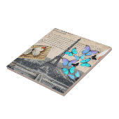 romantische franse franse reisparijs eiffeltoren tegeltje (Zijkant)