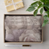 Romantische Franse Lavendel, Eifel & Parels Decoup Tissuepapier (Geschenk)