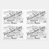 Romantische Franse  reclame Inpakpapier Vel (Voorkant)