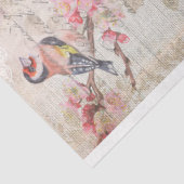 Romantische Franse Rozen, Clock & Filigree ontkopp Tissuepapier (Detail)