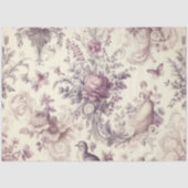 Romantische Franse Rozen Vogels Decoupage Tissuepapier (Voorkant)