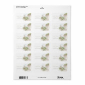Romantische Franse tuin chateau bruidsdouche Etiket (Full Sheet)