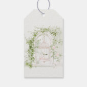 Romantische Franse Tuin Chateau Bruidsshower Cadeaulabel (Achterkant)