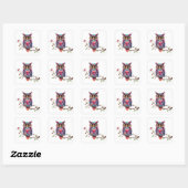Romantische Fun Owl Stickers (Vel)