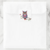 Romantische Fun Owl Stickers (Tas)