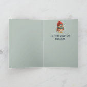 Romantische Fun Uil Ik wil voor Kerstmis is JIJ Kaart (Binnen)