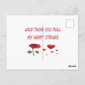 Romantische gedichten kunst voor uw geliefde briefkaart (Achterkant)