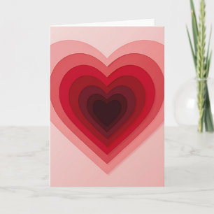 Romantische Gelagde Hartjes Liefdeskaart Kaart