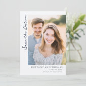 Romantische Gele Bloem Foto Save The Date (Staand voorkant)