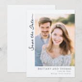 Romantische Gele Bloem Foto Save The Date (Voorkant / Achterkant)