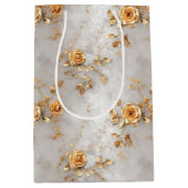 Romantische gele rozen medium cadeauzakje (Voorkant)