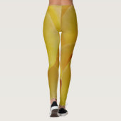 Romantische gele rozenblaadjes leggings (Achterkant)
