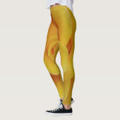 Romantische gele rozenblaadjes leggings (Links)