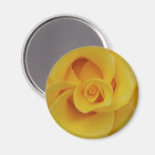 Romantische gele rozenblaadjes magneet (Voorkant / Achterkant)